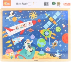 Puzzle din lemn Spațiul cosmic 48 piese