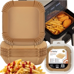 Inserții din hârtie pentru friteuza cu aer cald Ruhhy 16 × 16 cm, 100 buc.
