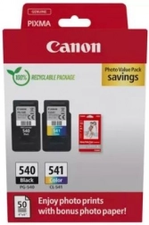 Multipachet Canon PG-540/CL-541 cu hârtie fotografică