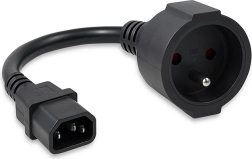Adaptor IEC 320 C14 la priză franceză, 0,15 m