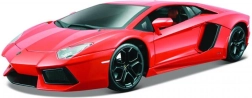 Model metalic BBURAGO LAMBORGHINI Aventador 1:18, portocaliu