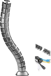 Organizator de cabluri pentru birou MACLEAN MC-768 S, argintiu