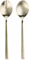 Linguri de servire pentru salată din inox auriu 25 cm, set 2 buc