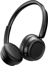 Căști wireless on-ear USAMS SR01 cu ANC și Bluetooth 5.3 – negru