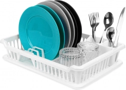 Scurgător de vase alb 40 × 29 × 8,5 cm