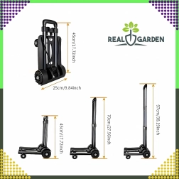 Cărucior pliabil de transport cu mâner telescopic 40 kg