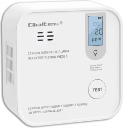 Detector de monoxid de carbon cu baterie, alarmă de 85 dB și LED