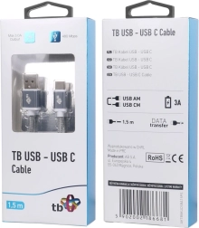 Cablu USB-C 1.5m Gri Premium