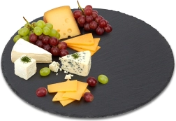 Placă rotundă de servire din ardezie 30 cm