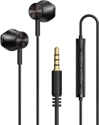 Căști in-ear cu fir Mcdodo cu jack de 3,5 mm – negru