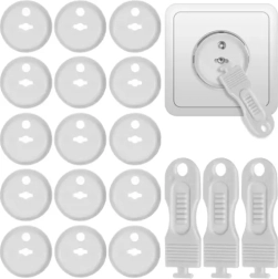 Capace de siguranță pentru prize albe