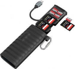 Cititor de carduri multifunctional SD și TF Telesin