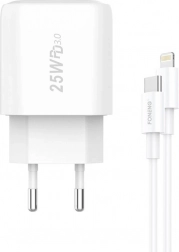 Încărcător rapid FONENG 25 W cu USB‑C + cablu USB‑C la Lightning