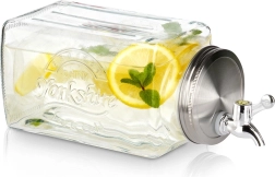 Dozator de băuturi din sticlă pentru frigider 3,3 l cu robinet