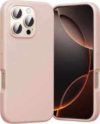 Husă din silicon Vention pentru iPhone 16 Pro cu MagSafe (roz)