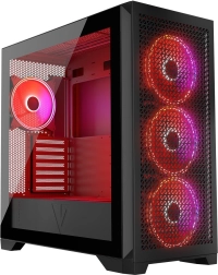 Carcasă PC VOLCANO Expanse T Apex ARGB, neagră, midi tower