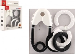 Jucării zornăitoare alb-negru pentru copii de la naștere