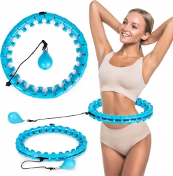 Cerc hula hoop inteligent pentru masaj, cu diametru reglabil pentru fitness