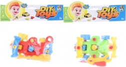 Mașinuță de curse din plastic cu șuruburi pentru copii