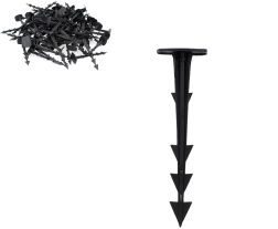 Set 100 de țăruși pentru fixarea agrotextilei 12,5 cm