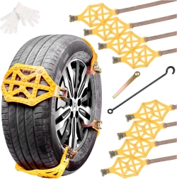 Ciorapi antiderapanți de zăpadă pentru anvelope – set 8 buc.