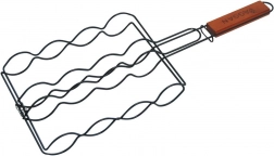 Coș de grătar cu închidere pentru cârnați, antiaderent, 50 × 19 cm