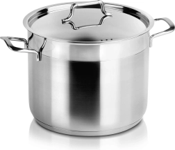 Oală din inox cu capac ANETT 22 cm, 6,5 l