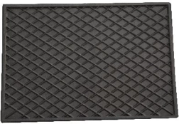 Covoraș din cauciuc 30 × 40 cm, negru