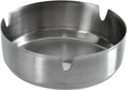 Scrumieră rotundă din oțel inoxidabil, 10 cm
