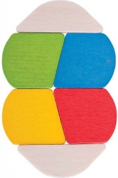 Twister din lemn pentru bebeluși Bigjigs