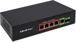 Switch Fast Ethernet PoE cu 4x RJ45 PoE, 1x RJ45 Uplink și 1x SFP