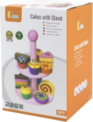 Prăjituri din lemn cu suport