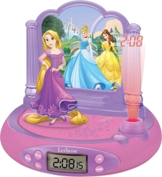 Ceas deșteptător 3D cu proiector Disney Prințese