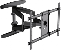 Suport de perete pentru TV 40–75" cu braț articulat, înclinare și rotație, VESA 600×400