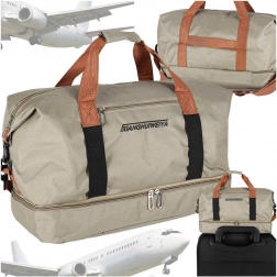 Geantă sport de călătorie pentru avion, bej 58 × 34 cm