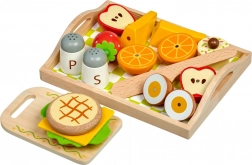 Lucy & Leo set de mic dejun din lemn cu magneți pe tavă