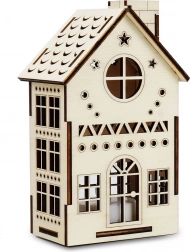 Căsuță mare din lemn Observator cu lumânare LED