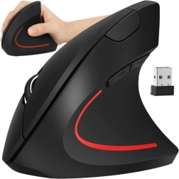 Mouse vertical ergonomic wireless IZOXIS 2.4 GHz USB