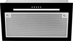 Hota încorporabilă sub dulap GFG2 GLASS neagră