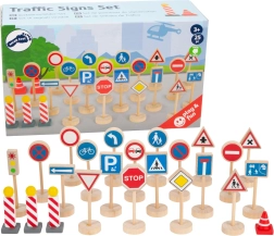 Set din lemn cu indicatoare rutiere SMALL FOOT