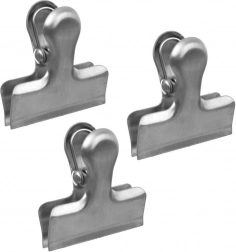 Clepse pentru pungi de condimente, inox, 3 buc.
