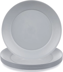 Farfurii plate din plastic Sandy 23,5 cm – set 6 buc.