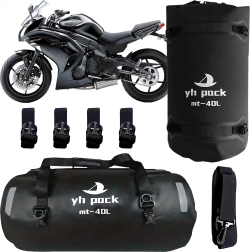 Geantă impermeabilă pentru motocicliști și cicliști, tip crossbody, 40 l