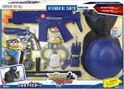 Set de poliție cu cască MAC TOYS