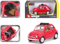 Bburago Fiat 500L 1:24 model metalic roșu