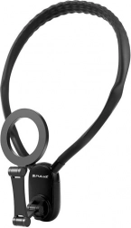 Suport magnetic pentru gât POV PULUZ pentru camere de acțiune și telefoane (negru)