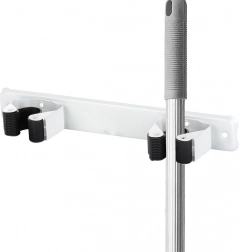 Suport dublu de perete pentru mop, mătură și unelte