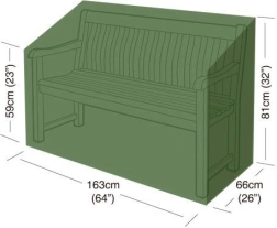Prelată de protecție pentru bancă de grădină 163 × 66 × 81 cm