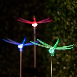 Lampă LED RGB solară în formă de vază