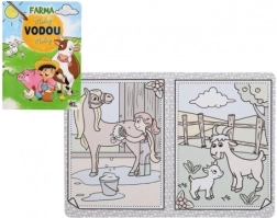 Carte de colorat Pictează cu apă – Ferma